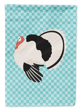 Load image into Gallery viewer, Royal Palm Turkey Blue Check Garden Flag - Outdoor Decorative Yard Flag