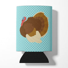 Load image into Gallery viewer, French Turkey Dindon Blue Check Can or Bottle Hugger BB8164CC