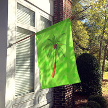 Load image into Gallery viewer, Palm Tree Green Polkadot Flag Canvas House Size BB8165CHF