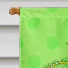 Load image into Gallery viewer, Palm Tree Green Polkadot Flag Canvas House Size BB8165CHF