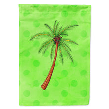 Load image into Gallery viewer, Palm Tree Green Polkadot Flag Canvas House Size BB8165CHF