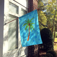 Load image into Gallery viewer, Palm Tree Blue Polkadot Flag Canvas House Size BB8166CHF