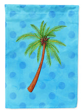 Load image into Gallery viewer, Palm Tree Blue Polkadot Garden Flag - Outdoor Decorative Yard Flag BB8166GF