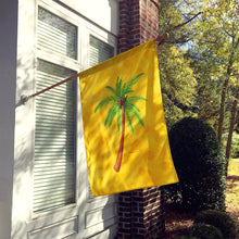 Load image into Gallery viewer, Palm Tree Yellow Polkadot Flag Canvas House Size BB8167CHF