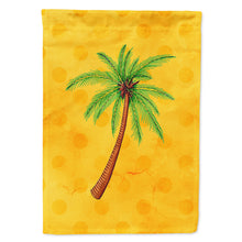 Load image into Gallery viewer, Palm Tree Yellow Polkadot Flag Canvas House Size BB8167CHF