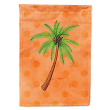 Load image into Gallery viewer, Palm Tree Orange Polkadot Flag Canvas House Size BB8168CHF