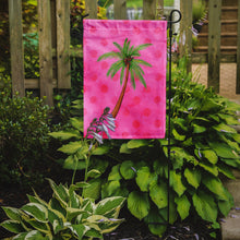 Load image into Gallery viewer, Palm Tree Pink Polkadot Garden Flag - Outdoor Decorative Yard Flag BB8169GF