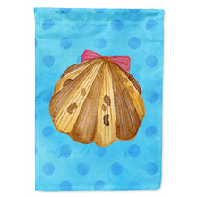 Load image into Gallery viewer, Sea Shell Blue Polkadot Flag Canvas House Size BB8171CHF