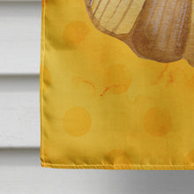 Load image into Gallery viewer, Sea Shell Yellow Polkadot Flag Canvas House Size BB8172CHF