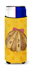 Load image into Gallery viewer, Sea Shell Yellow Polkadot   Hugger for slim cans BB8172MUK
