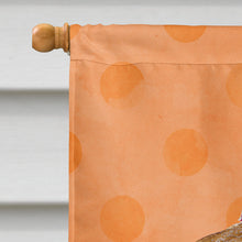Load image into Gallery viewer, Sea Shell Orange Polkadot Flag Canvas House Size BB8173CHF