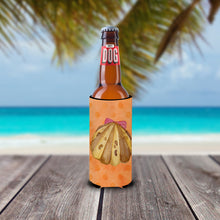 Load image into Gallery viewer, Sea Shell Orange Polkadot   Hugger for slim cans BB8173MUK