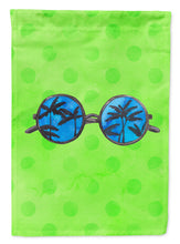 Load image into Gallery viewer, Sunglasses Green Polkadot Garden Flag - Outdoor Decorative Yard Flag BB8175GF