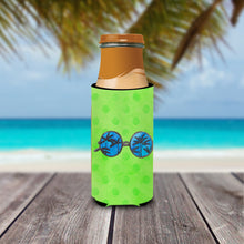 Load image into Gallery viewer, Sunglasses Green Polkadot   Hugger for slim cans BB8175MUK