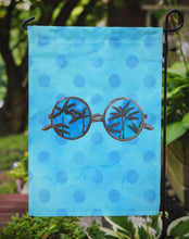 Load image into Gallery viewer, Sunglasses Blue Polkadot Garden Flag - Outdoor Decorative Yard Flag BB8176GF
