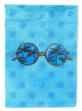 Load image into Gallery viewer, Sunglasses Blue Polkadot Garden Flag - Outdoor Decorative Yard Flag BB8176GF