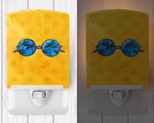 Load image into Gallery viewer, Sunglasses Yellow Polkadot Ceramic Night Light BB8177CNL