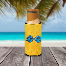 Load image into Gallery viewer, Sunglasses Yellow Polkadot   Hugger for slim cans BB8177MUK