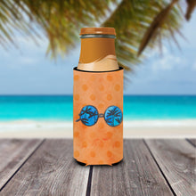 Load image into Gallery viewer, Sunglasses Orange Polkadot   Hugger for slim cans BB8178MUK