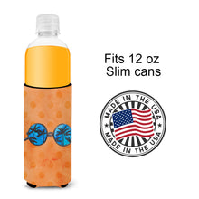 Load image into Gallery viewer, Sunglasses Orange Polkadot   Hugger for slim cans BB8178MUK