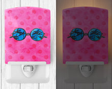 Load image into Gallery viewer, Sunglasses Pink Polkadot Ceramic Night Light BB8179CNL