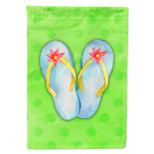 Load image into Gallery viewer, Flip Flops Green Polkadot Flag Canvas House Size BB8180CHF