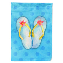 Load image into Gallery viewer, Flip Flops Blue Polkadot Flag Canvas House Size BB8181CHF