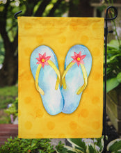 Load image into Gallery viewer, Flip Flops Yellow Polkadot Garden Flag - Outdoor Decorative Yard Flag BB8182GF