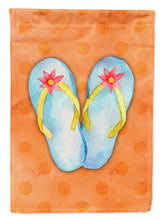 Load image into Gallery viewer, Flip Flops Orange Polkadot Garden Flag - Outdoor Decorative Yard Flag BB8183GF