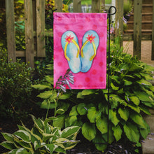 Load image into Gallery viewer, Flip Flops Pink Polkadot Garden Flag - Outdoor Decorative Yard Flag BB8184GF