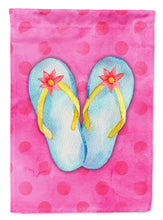Load image into Gallery viewer, Flip Flops Pink Polkadot Garden Flag - Outdoor Decorative Yard Flag BB8184GF