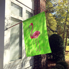 Load image into Gallery viewer, Flamingo Green Polkadot Flag Canvas House Size BB8185CHF