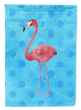 Load image into Gallery viewer, Flamingo Blue Polkadot Garden Flag - Outdoor Decorative Yard Flag BB8186GF