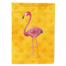 Load image into Gallery viewer, Flamingo Yellow Polkadot Flag Canvas House Size BB8187CHF