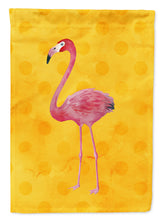 Load image into Gallery viewer, Flamingo Yellow Polkadot Garden Flag - Outdoor Decorative Yard Flag BB8187GF