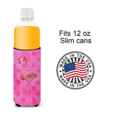 Load image into Gallery viewer, Flamingo Pink Polkadot   Hugger for slim cans BB8189MUK