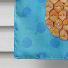 Load image into Gallery viewer, Pineapple Blue Polkadot Flag Canvas House Size BB8191CHF