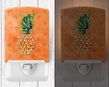 Load image into Gallery viewer, Pineapple Orange Polkadot Ceramic Night Light BB8193CNL