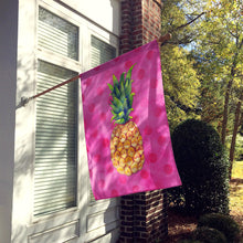 Load image into Gallery viewer, Pineapple Pink Polkadot Flag Canvas House Size BB8194CHF