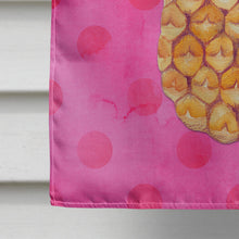 Load image into Gallery viewer, Pineapple Pink Polkadot Flag Canvas House Size BB8194CHF