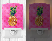 Load image into Gallery viewer, Pineapple Pink Polkadot Ceramic Night Light BB8194CNL