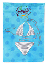 Load image into Gallery viewer, Bikini Swimsuit Blue Polkadot Garden Flag - Outdoor Decorative Yard Flag BB8196GF