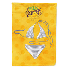 Load image into Gallery viewer, Bikini Swimsuit Yellow Polkadot Flag Canvas House Size BB8197CHF