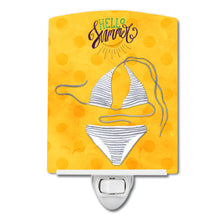 Load image into Gallery viewer, Bikini Swimsuit Yellow Polkadot Ceramic Night Light BB8197CNL