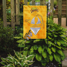 Load image into Gallery viewer, Bikini Swimsuit Yellow Polkadot Garden Flag - Outdoor Decorative Yard Flag BB8197GF