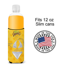 Load image into Gallery viewer, Bikini Swimsuit Yellow Polkadot   Hugger for slim cans BB8197MUK