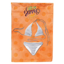 Load image into Gallery viewer, Bikini Swimsuit Orange Polkadot Flag Canvas House Size BB8198CHF