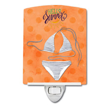 Load image into Gallery viewer, Bikini Swimsuit Orange Polkadot Ceramic Night Light BB8198CNL