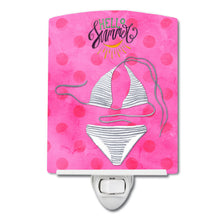 Load image into Gallery viewer, Bikini Swimsuit Pink Polkadot Ceramic Night Light BB8199CNL