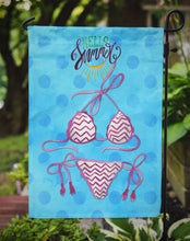Load image into Gallery viewer, Bikini Swimsuit Blue Polkadot Garden Flag - Outdoor Decorative Yard Flag BB8201GF